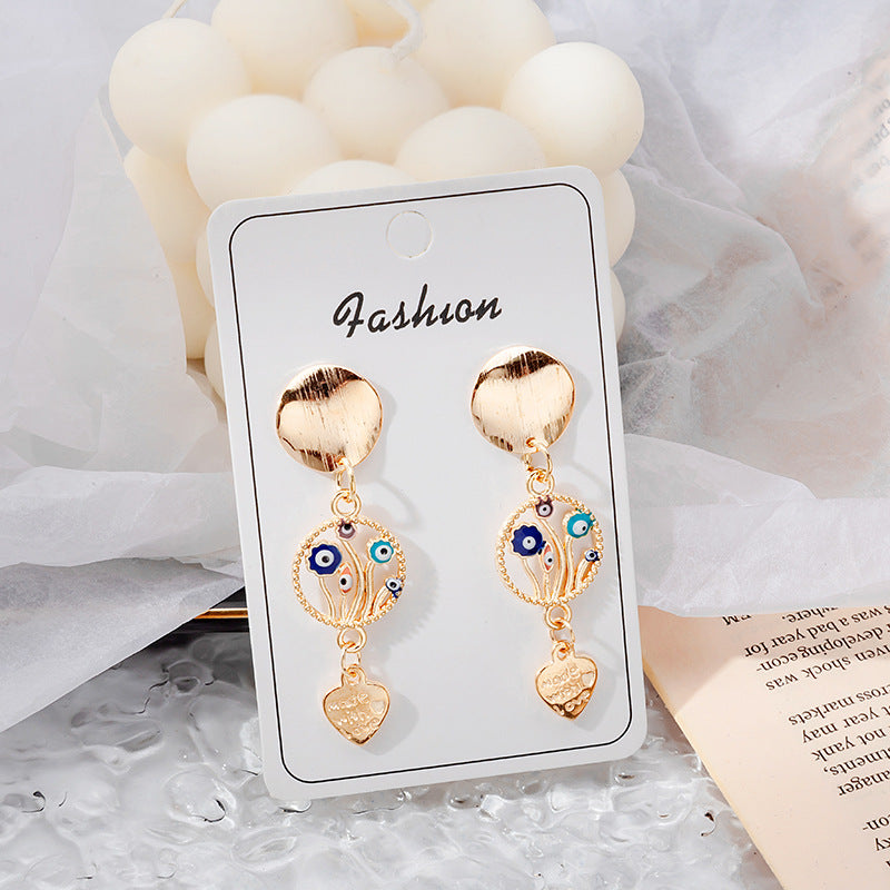 Wholesale Demon Eye Vintage Alloy Earrings